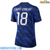 Camisa de time de futebol França Warren Zaire-Emery #18 Replicas 1º Equipamento Feminina Mundo 2026 Manga Curta